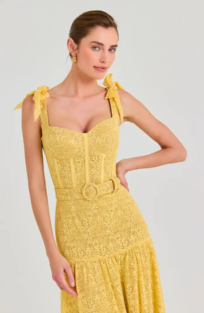 Miranda Belted Gown | Nordstrom