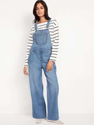 Baggy Wide-Leg Jean Overalls | Old Navy (US)
