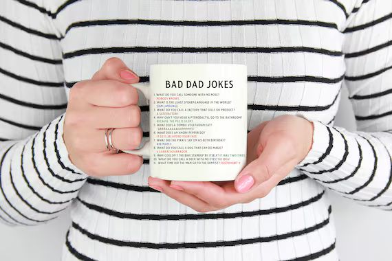 Personalized Coffee Mug - Bad Dad Jokes, Gift For Dad, Dad Mug, Father's Day Gift, Customized Mug... | Etsy (CAD)