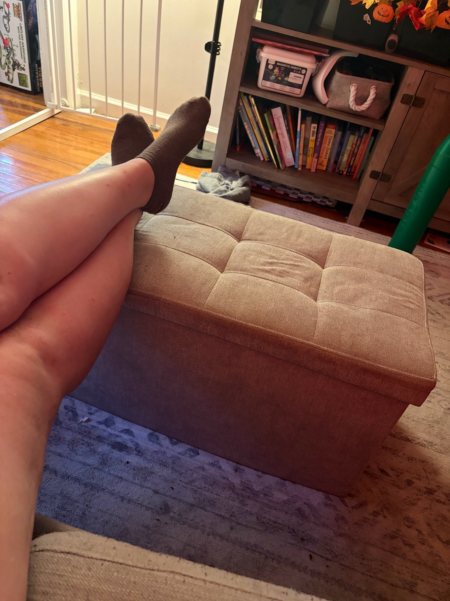 The perfect Ottoman/footrest/extra seating for company!

#LTKHome #LTKmomlife #LTKSaleAlert