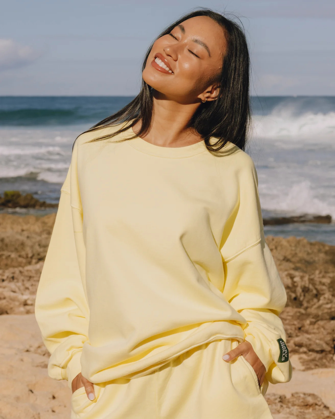 Unisex Oversized Crew - Lemonade | Daily Drills