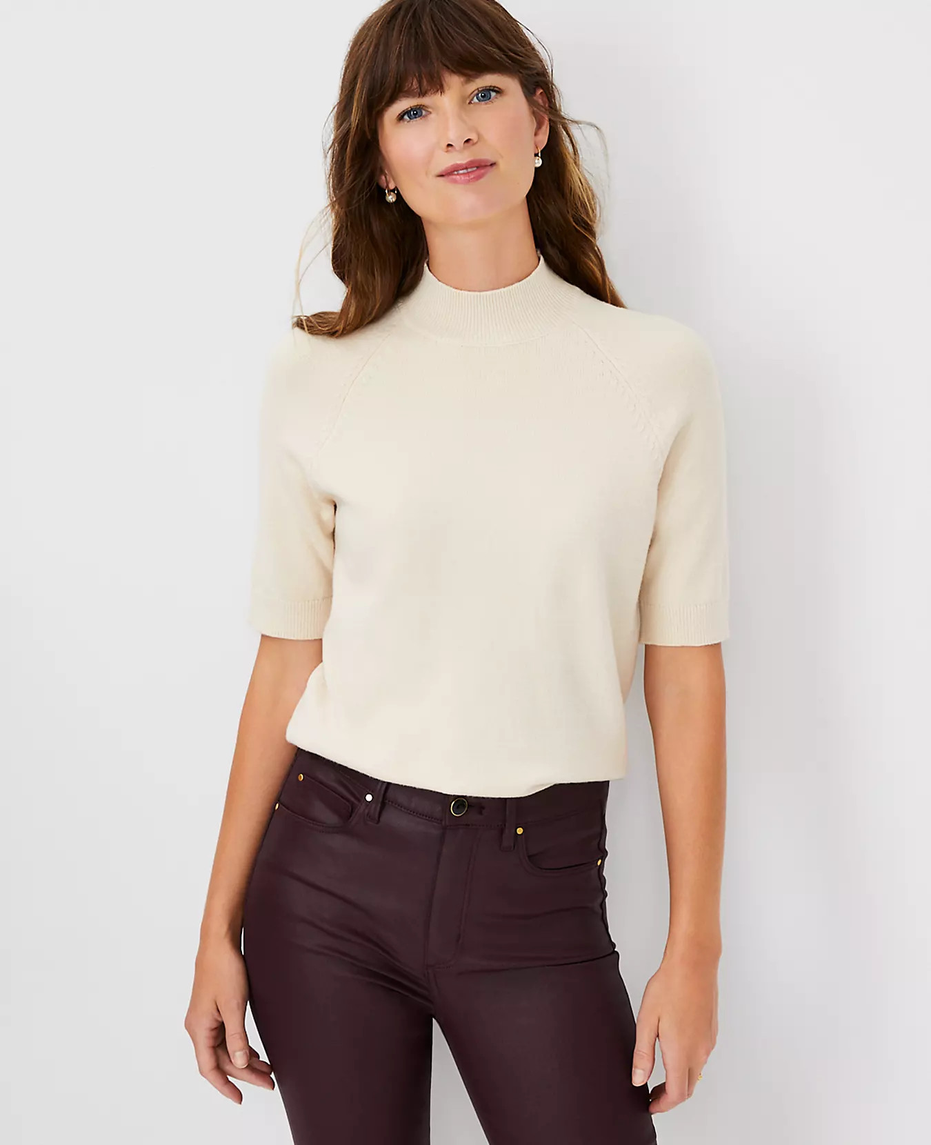 Elbow Sleeve Sweater Tee | Ann Taylor (US)