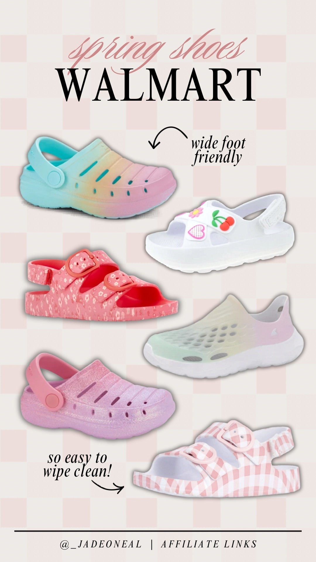 These Walmart waterproof shoes are perfect for spring/summer prep! Would also be the best edition to your little ones Easter basket.

Seasonal spring Mom favorites must have summer useful, practical girls waterproof shoes affordable look alike


#LTKBaby #LTKmomlife #LTKKids
