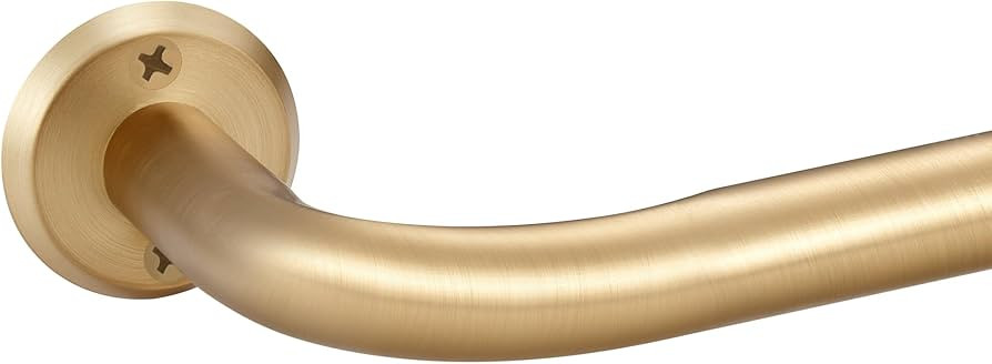 Curtain Rods for Windows, 28 to 116 Inches Wrap Around Heavy Duty Drapery Rod, 1" Wall Mounted Ce... | Amazon (CA)