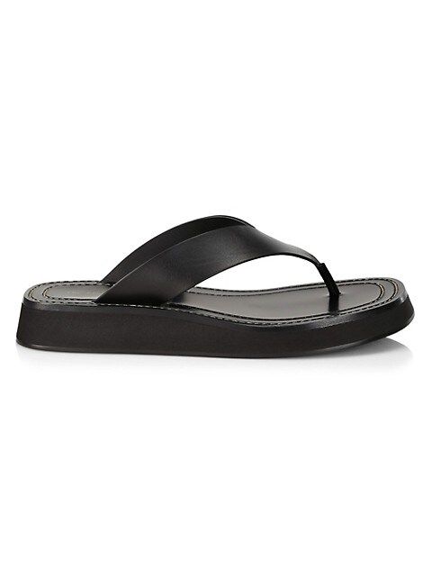The Row Ginza Leather Thong Sandals | Saks Fifth Avenue