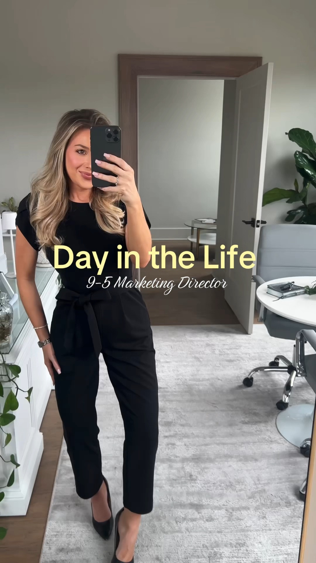 Cute business casual work outfit of the day! I love wearing a jumpsuit because of how easy it is! 

Wearing size 2! 

@dillards @macys

#LTKootd #LTKWorkwear