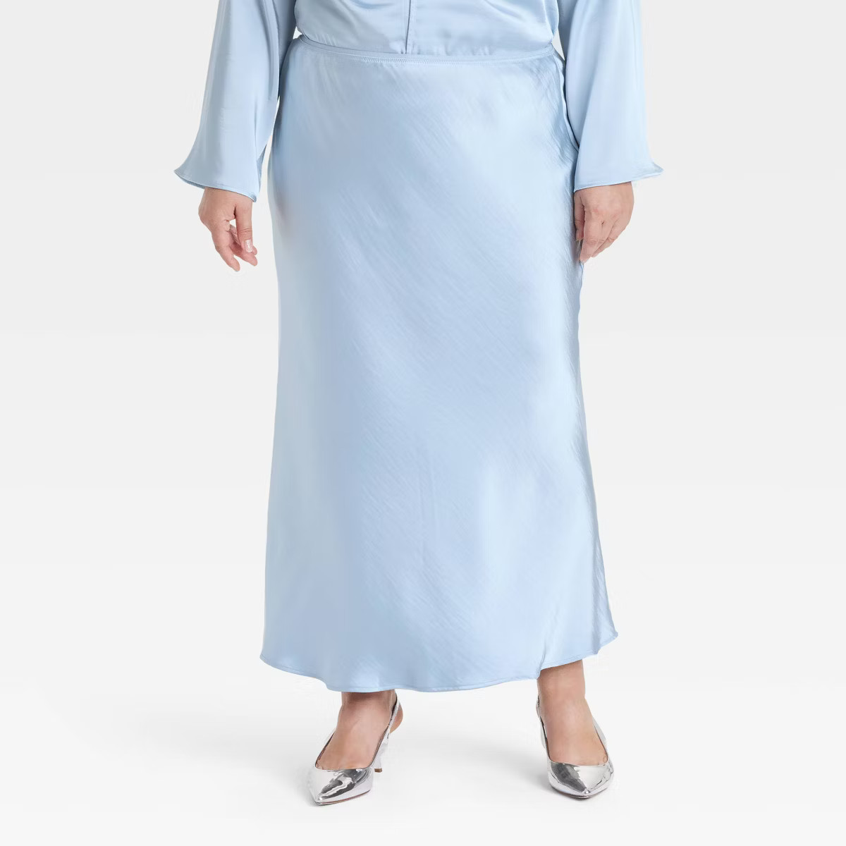 Women's Maxi Slip Skirt - A New Day™ Blue XXL | Target