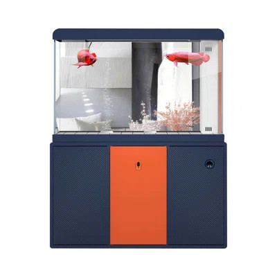 102-122 Gallon Glass+Manufactured Wood Modern Eco Aquarium Tank | Wayfair North America