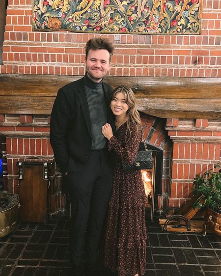 What to wear to a fall and winter wedding: His & Hers Edition! Women’s floral long-sleeve maxi and men’s black suit with a turtleneck sweater! 

Dress: XXS/XS

#fall
#fallfashion
#fallstyle
#falloutfits
#winter
#winterfashion
#winterstyle
#winteroutfits
#holidayoutfit
#weddingguest
#holidaydress

#LTKSeasonal #LTKHoliday #LTKCyberweek