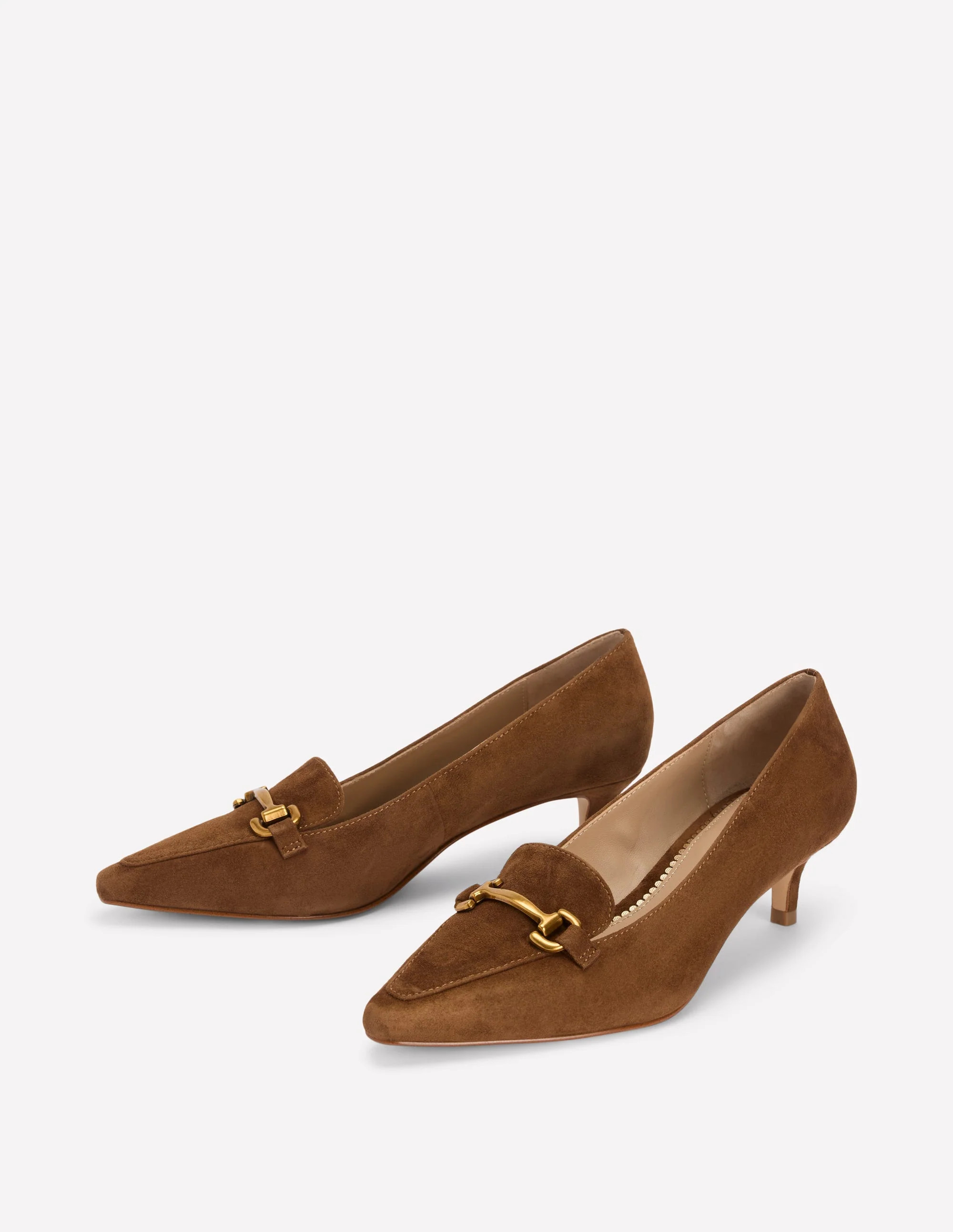 Iris Heel Snaffle Point Loafer-Raw Umber | Boden (US)