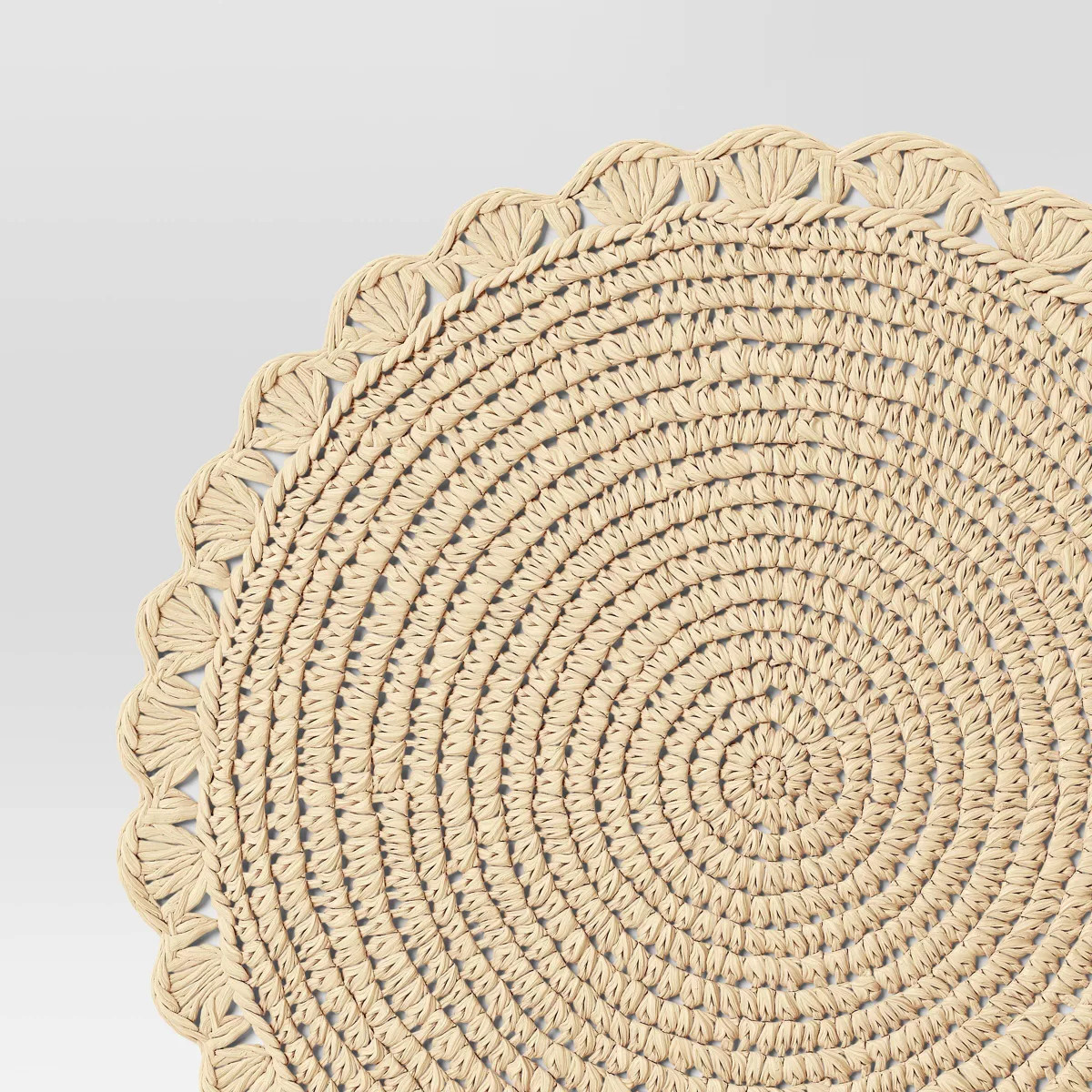 2pk 15" Round Crochet Paper Charger - Threshold™ | Target