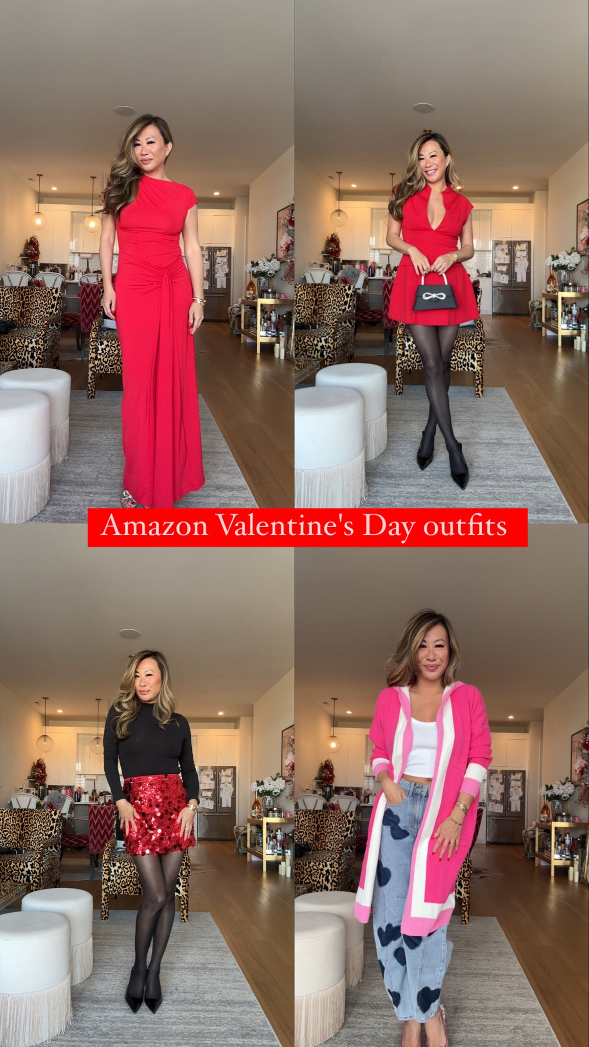 Valentine's Day or Galentines day outfit. Amazon dresses, Amazon fashion, red dress. Size small in all 

#LTKFindsUnder50 #LTKStyleTip #LTKFindsUnder100