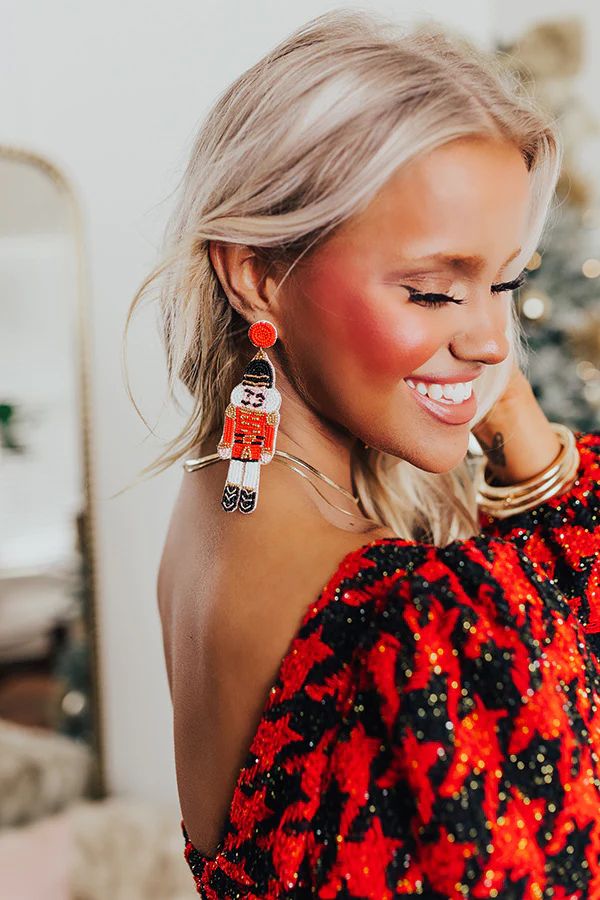 The Nutcracker March Beaded Earrings | Impressions Online Boutique