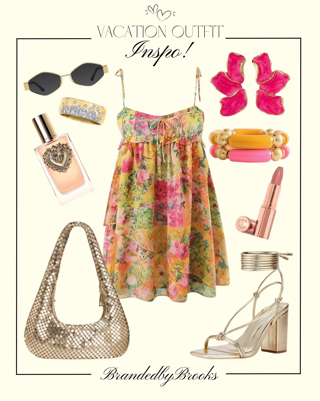 Vacation mode: ON ✈️🌴✨

This dreamy floral mini is giving effortless getaway vibes 💐 paired with gold heels, statement earrings, and the cutest shimmer bag for that perfect sunset-to-dinner look. Add a glossy lip + your favorite fragrance and you’re set for any vacay moment 💋

Everything linked on my LTK! 🤍

#LTKSeasonal #LTKootd #LTKFestival