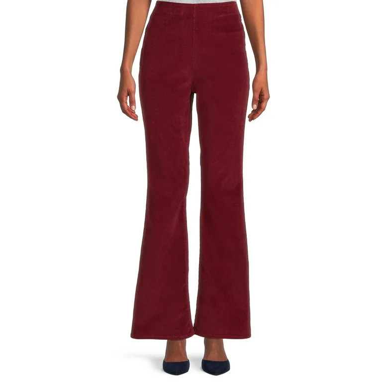 No Boundaries Juniors Corduroy High Rise Flare Pants | Walmart (US)
