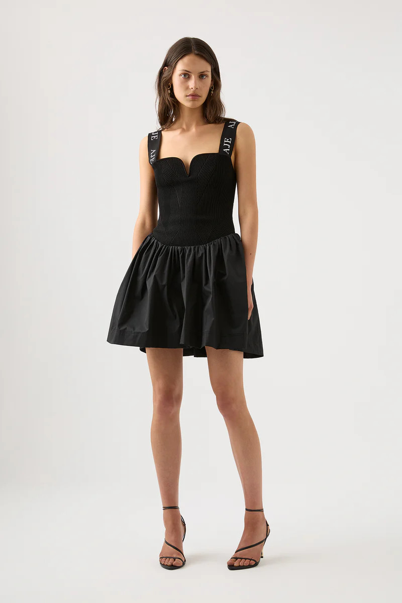 Mira Logo Strap Tulip Dress | aje. (Australia)