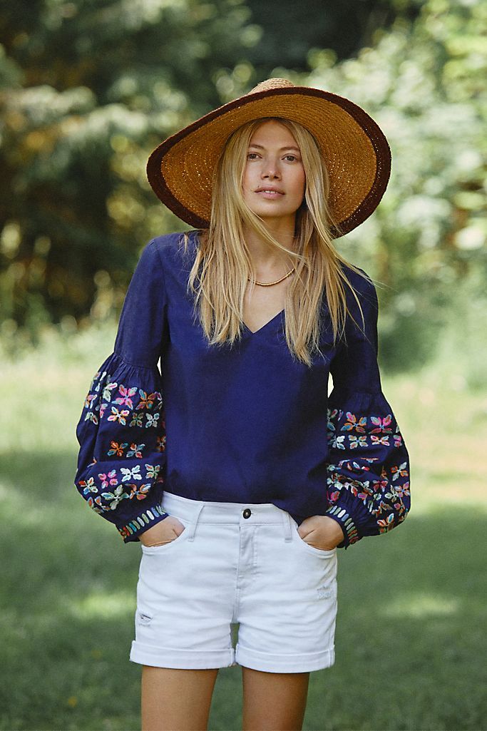 Sonja Embroidered Blouse | Anthropologie (US)