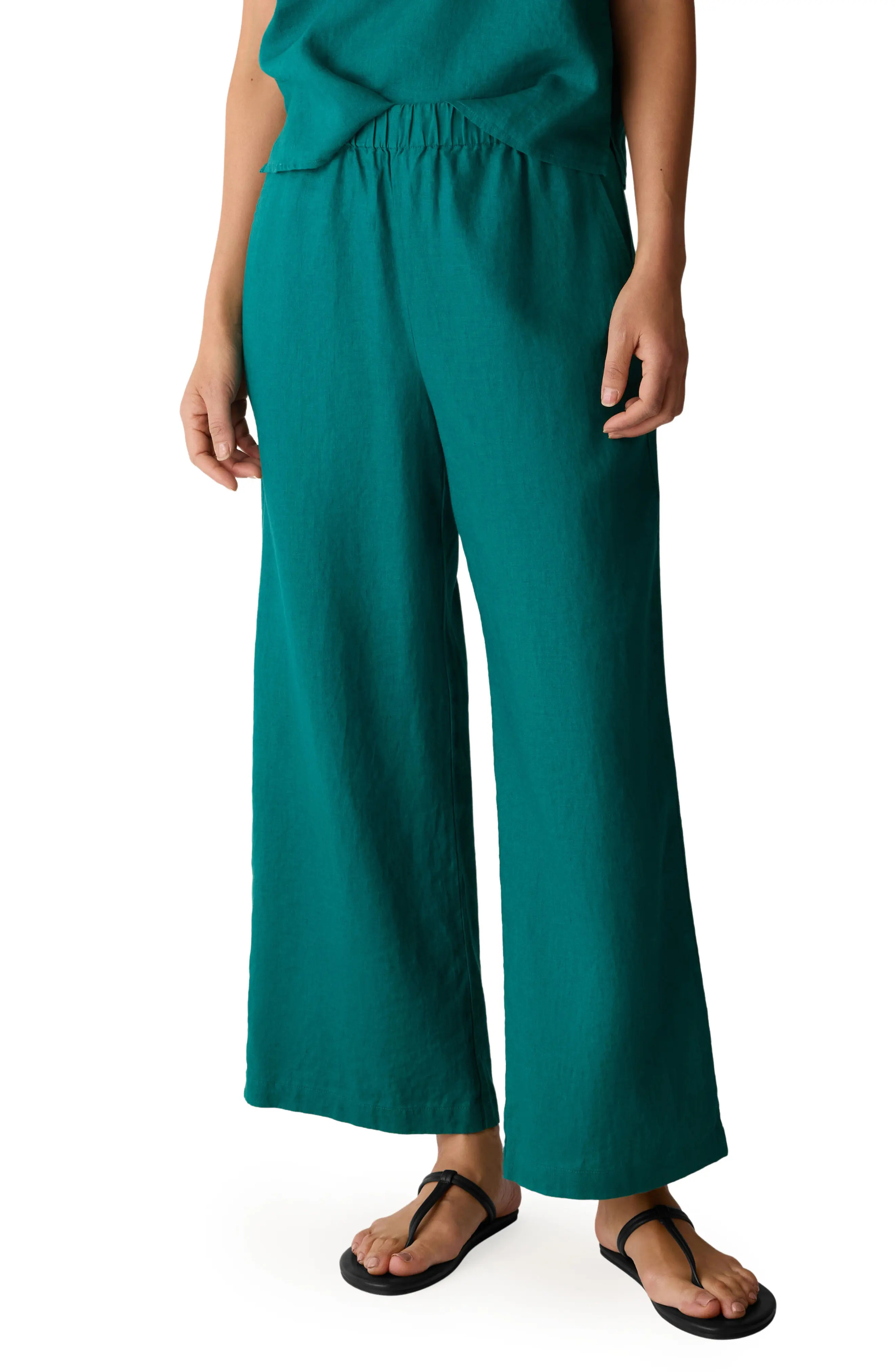 Linen Wide Leg Pants (Women) | Nordstrom | Nordstrom