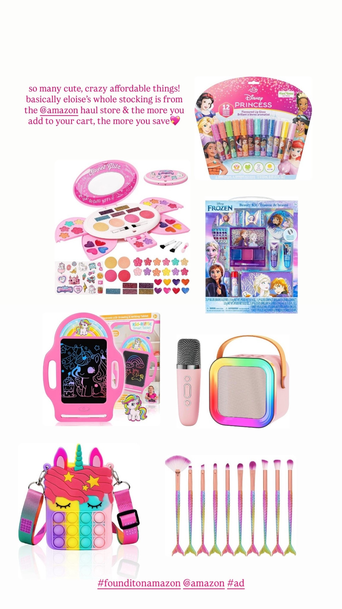obsessed with the new amazon haul store!! so many great stocking stuffer options for kids 💕💖 

@amazon #founditonamazon #ad 

#LTKCyberWeek #LTKHoliday #LTKGiftGuide