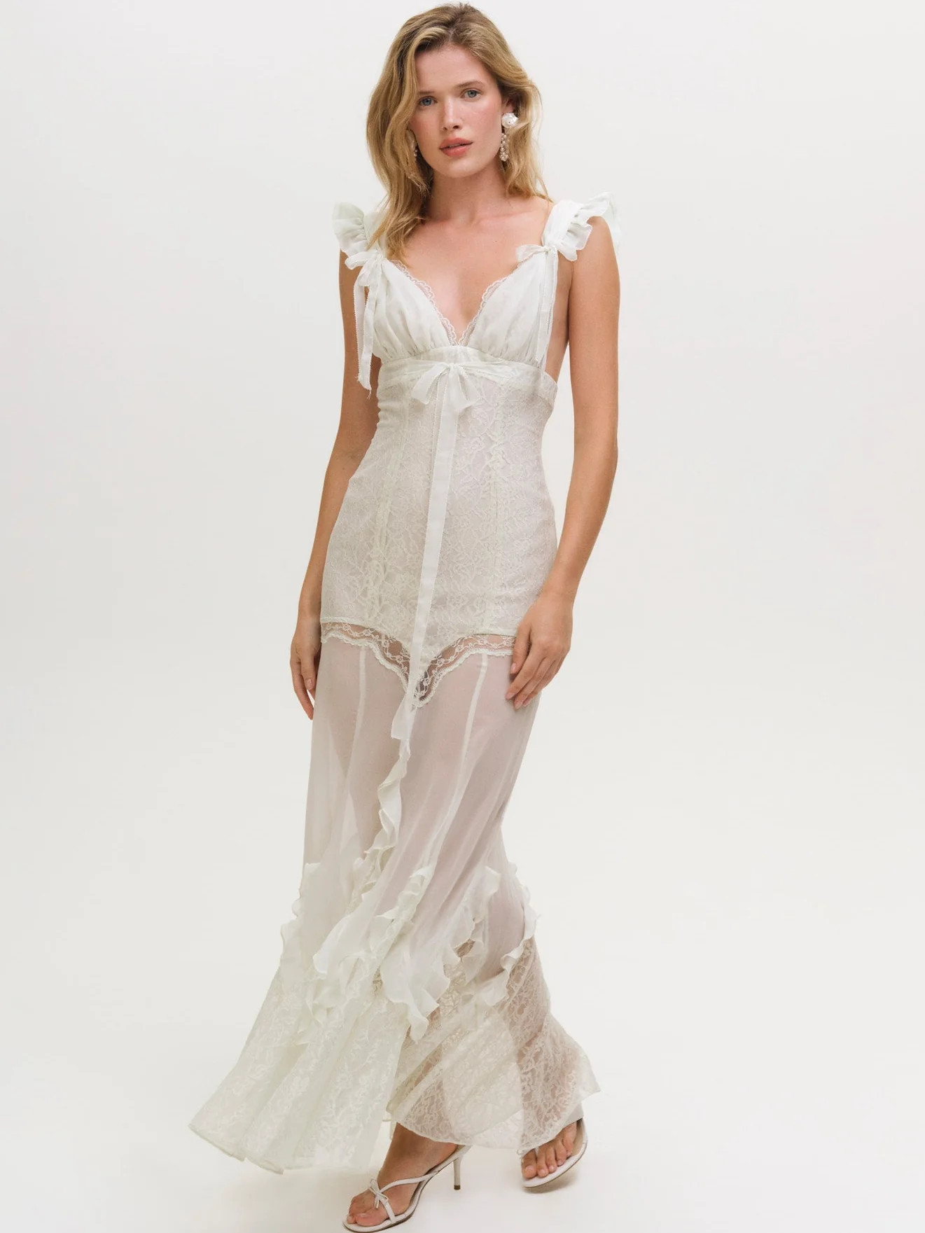 Delicate Lace Maxi Dress | For Love & Lemons
