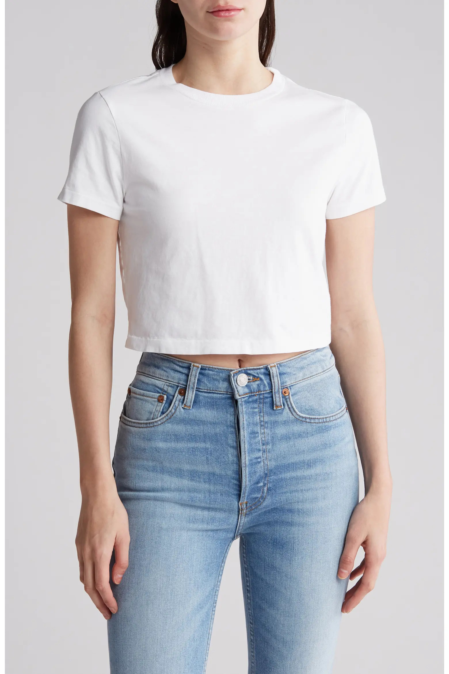 Re/Done Organic & Recycled Cotton Micro T-Shirt (Women) | Nordstrom | Nordstrom
