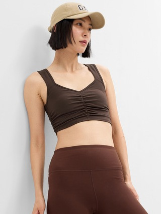 GapFit PowerMove Ruched Sports Bra | Gap Factory