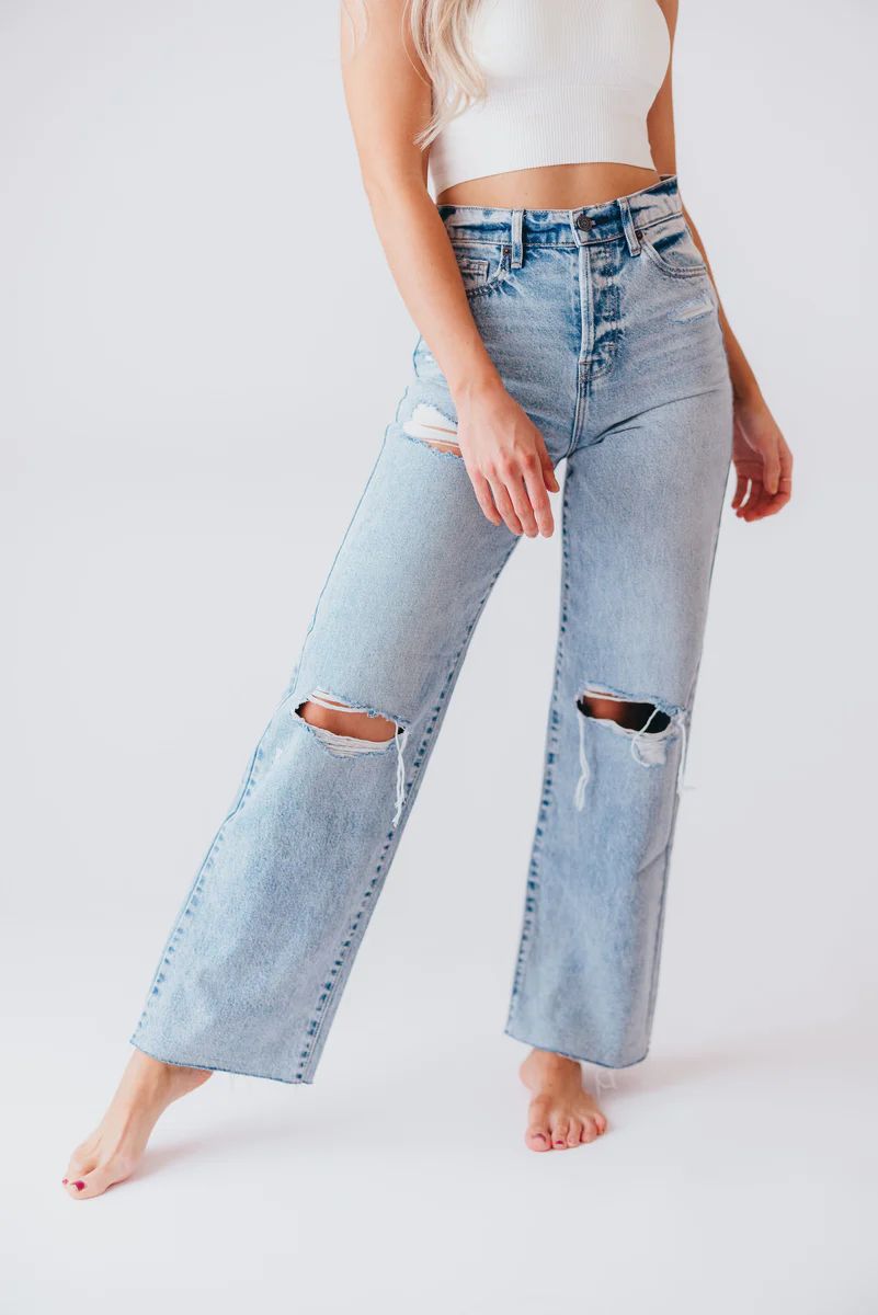 Jaw Drop Distressed Denim | Worth Collective