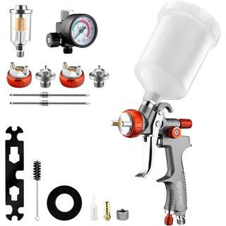 Air Paint Sprayer Handheld Striper Gun with 1.3/1.5/1. 7 mm Nozzles for Cars and House Painting | The Home Depot