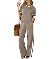 Sampeel 2 Piece Sets for Women Matching Sets Summer Outfits Resort Wear Short Sleeve Lounge Set W... | Amazon (US)