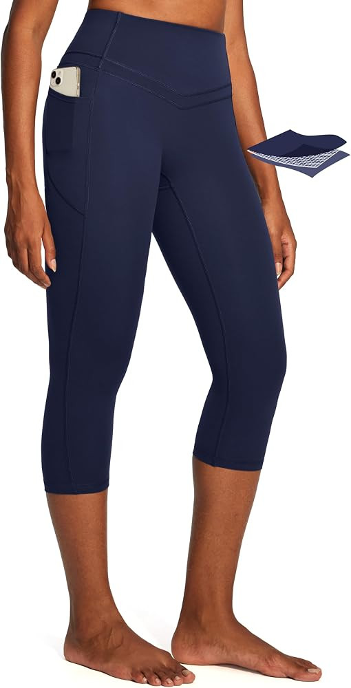 IUGA Capri Leggings for Women Tummy Control Compression Leggings Workout High Waist Athletic Yoga... | Amazon (US)