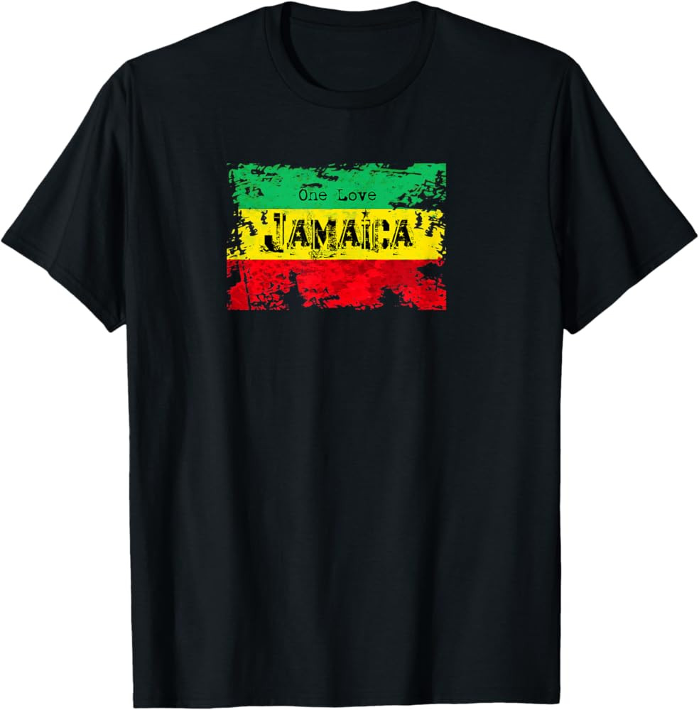 Jamaica One Love Rastafari T-Shirt | Amazon (US)
