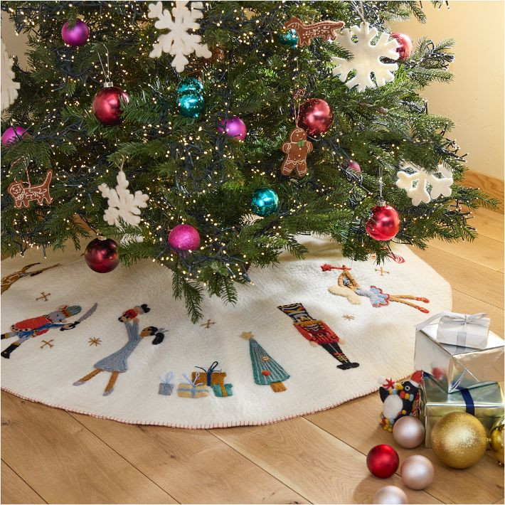 Felt Nutcracker Christmas Tree Skirt | West Elm (US)