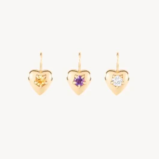 Sweet Heart Birthstone Charm | Catbird