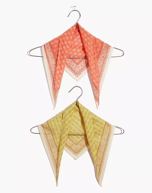 Two-Pack Triangle Bandanas | Madewell