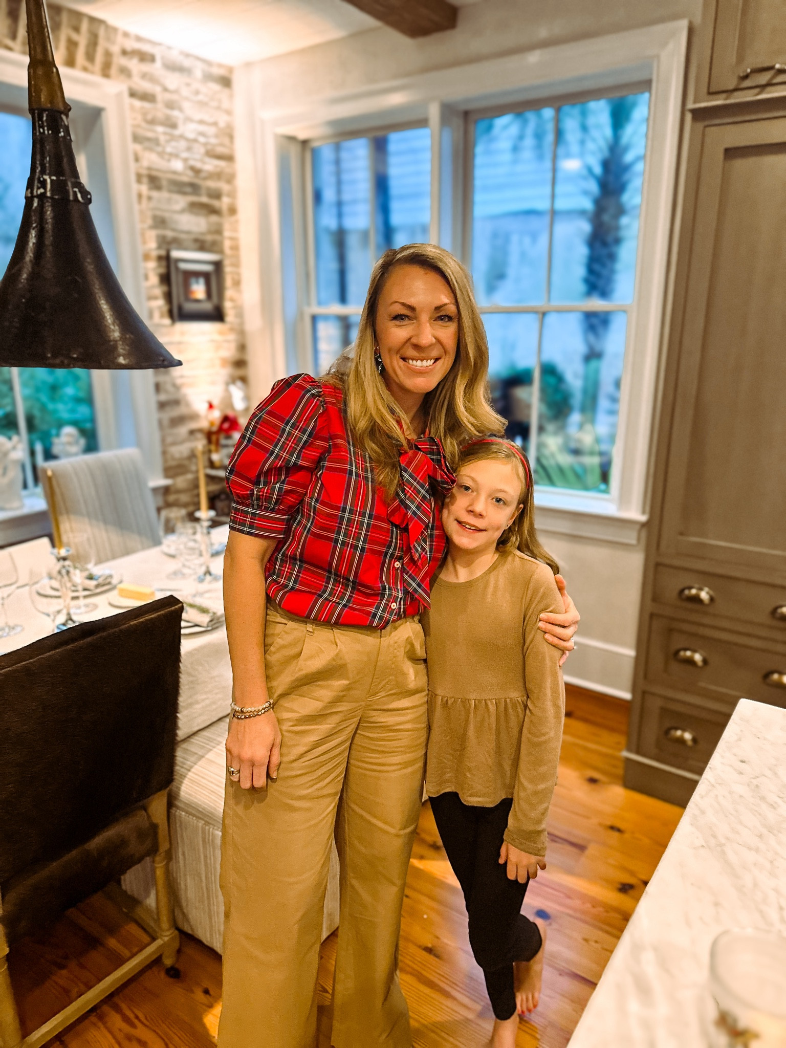 Love this comfy shirt that dresses up any pair of pants nicely (the bow detail is beyond cute) and the pants have a great pleat detail to them. Great length for a tall girl like me (5’8 wearing heels) 

Sweet little outfit for my girl too - and on sale!

#LTKfindsunder100 #LTKsalealert #LTKSeasonal