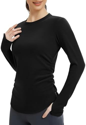 baleaf Womens Thermal Shirts Fleece Lined Long Sleeve Tops Workout Base Layer Slim Fit Cold Weath... | Amazon (US)