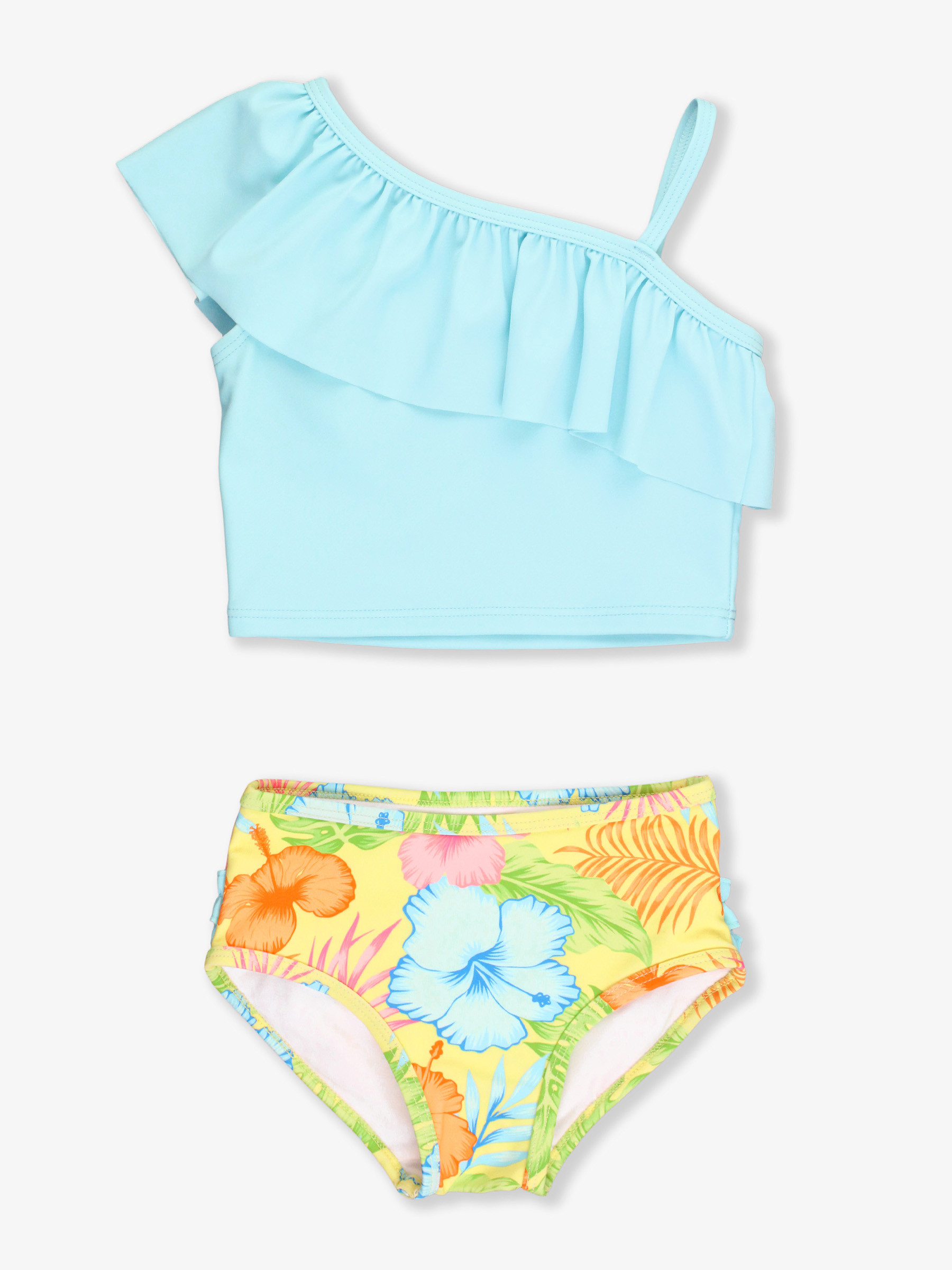 One Shoulder Ruffle Tankini | RuffleButts / RuggedButts