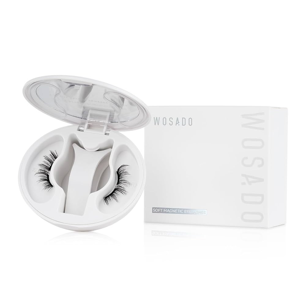 Soft Magnetic Eyelashes Kit with Applicator, No.10 Ultra Black, Reusable Glue-free Wispy Magnetic... | Amazon (US)