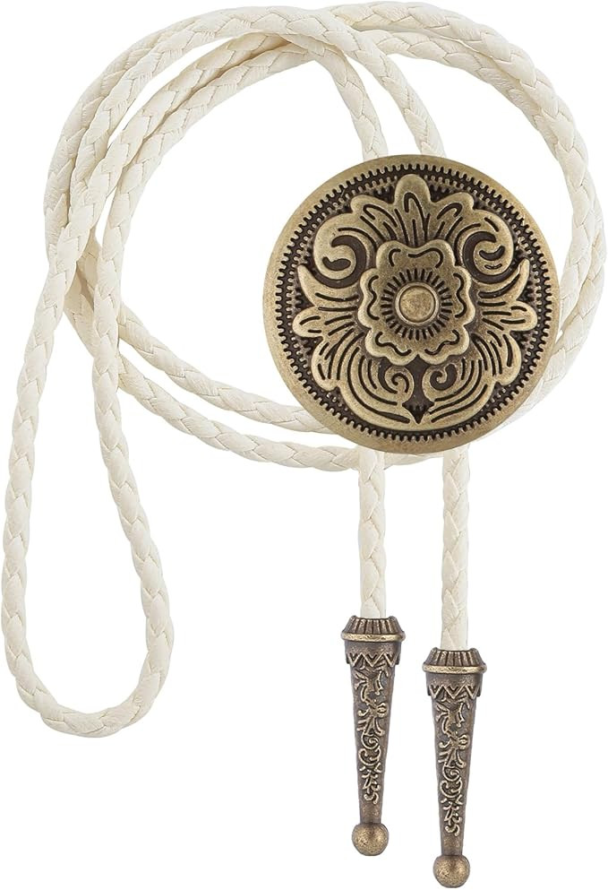 GelConnie Floral Bolo Tie for Men Womens Bolo Tie Necklace Native American Black Men's Bolo Ties ... | Amazon (US)