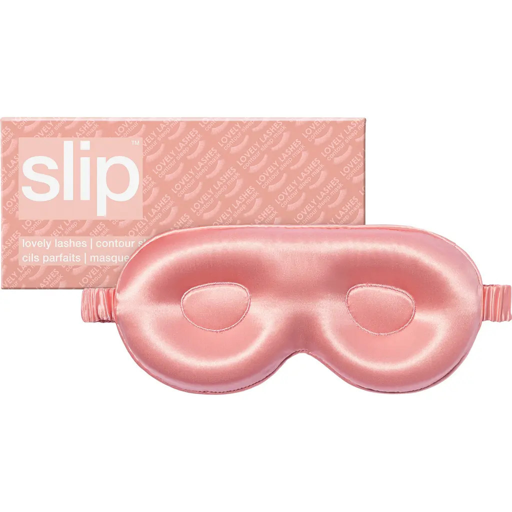 slip Lovely Lashes Pure Silk Contour Sleep Mask in Rose at Nordstrom | Nordstrom