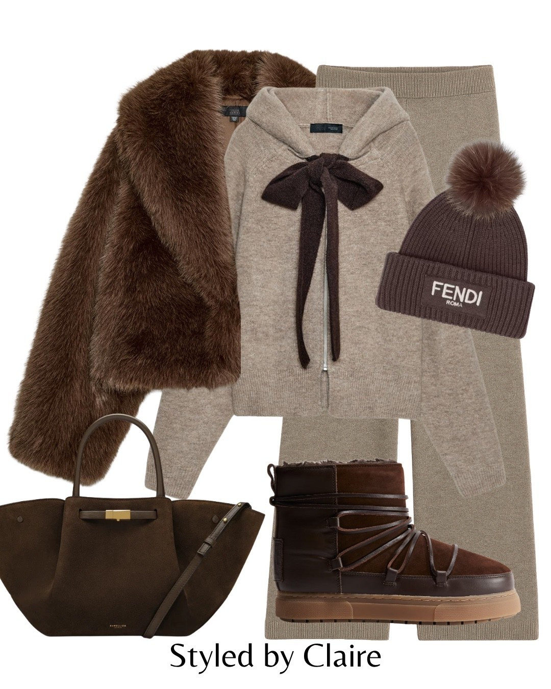 THE VIRAL BOW CARDIGAN🤎🤎
Tags: faux fur jacket chocolate brown lounge trousers to match taupe mocha warm lined Teddy boots fendi beanie demellier suede bag Zara fashion winter wonderland Christmas markets inspo outfit ideas chic women’s style city break cozy layers

#LTKshoes #LTKwinter #LTKstyletip