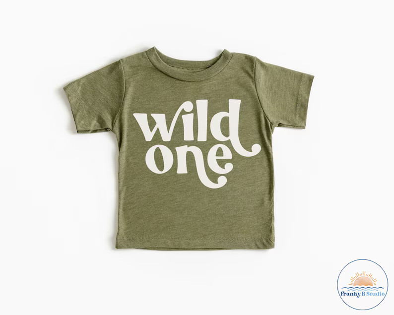 Wild One Shirt, Retro Wild One Shirt, First Birthday Outfit, Boy Wild One T-shirt, Gender Neutral... | Etsy (US)