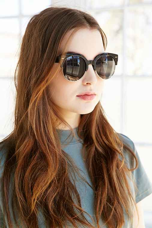 Festival Round Sunglasses,BLACK,ONE SIZE | Urban Outfitters US