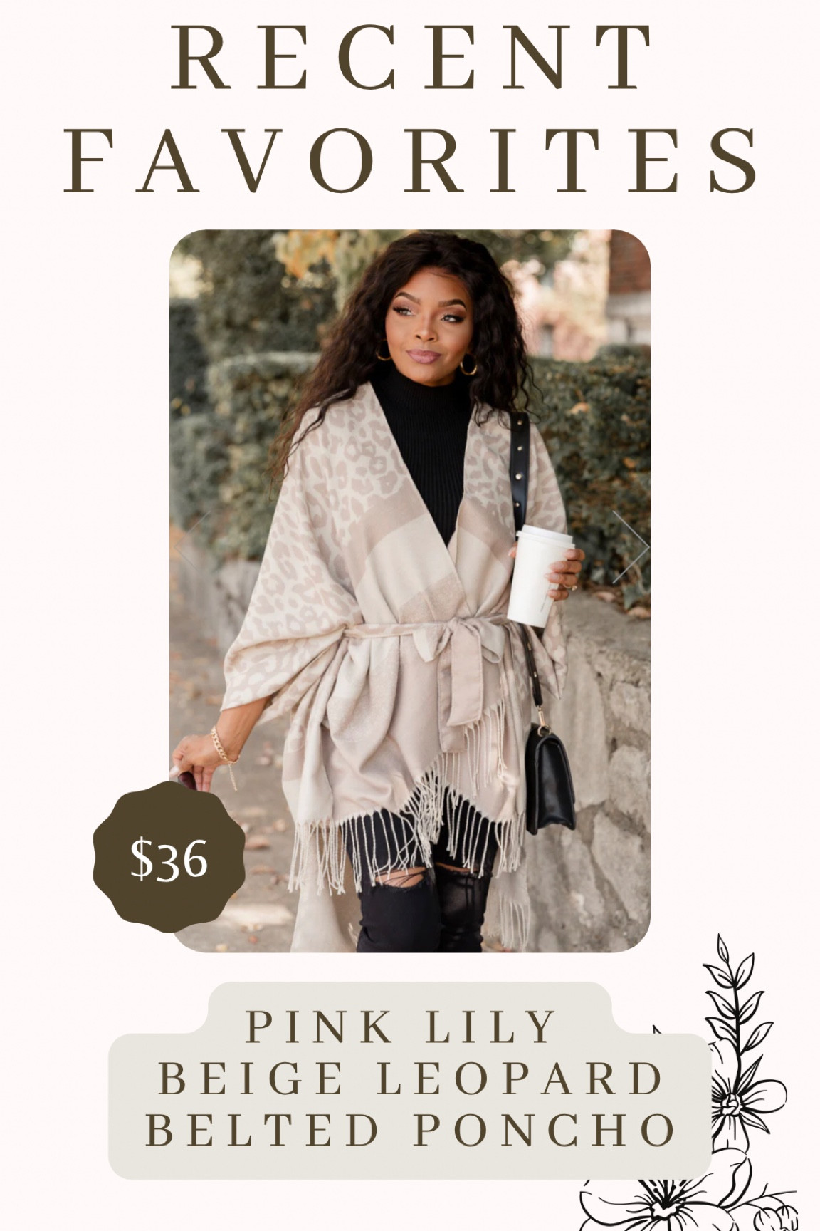 Recent Faves - Pink Lily Beige Leopard Belted Poncho

LTKHoliday / ltkhalloween / LTKsalealert / LTKmidsize / LTKtravel / beige leopard poncho / beige leopard belted poncho / poncho / fashion poncho / fabric poncho / cover up / fashion cover up / leopard poncho / neutral fashion / neutrals / neutral / leopard print / leopard print poncho / leopard print sweater / fall outfits / fall outfit / winter outfit / winter outfits / leopard prints 

#LTKSeasonal #LTKstyletip #LTKplussize