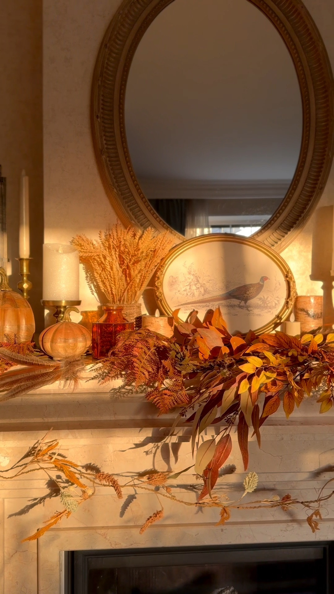 Fall home decor, living room mantel decor with faux leaves, pumpkins and candles

#LTKHome #LTKSeasonal #LTKSaleAlert