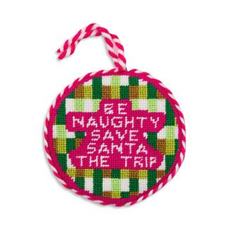 Furbish Studio Be Naughty Needlepoint Ornament  | Bloomingdale's Home | Bloomingdale's (US)