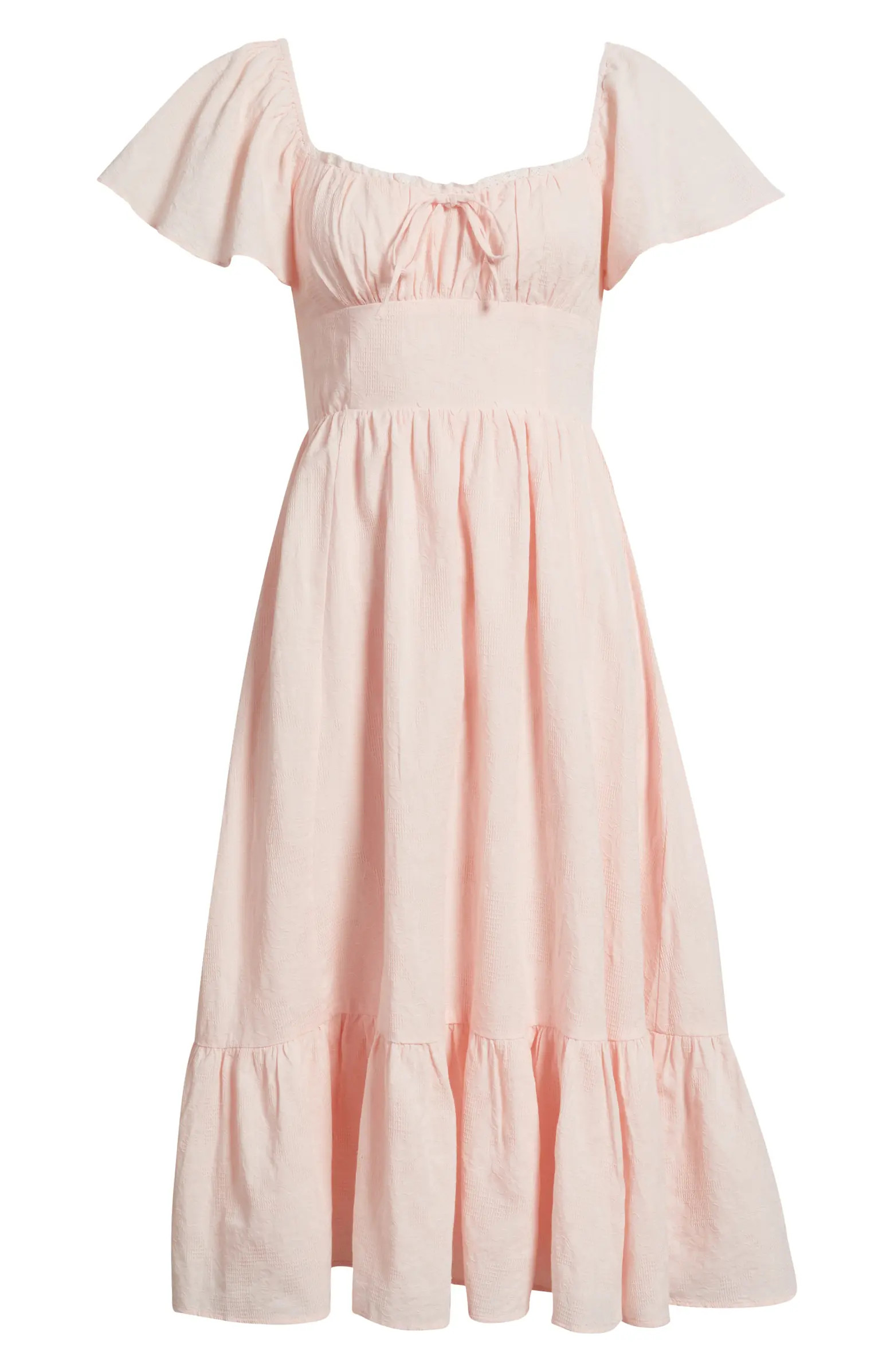 Floral Flutter Sleeve Sundress | Nordstrom