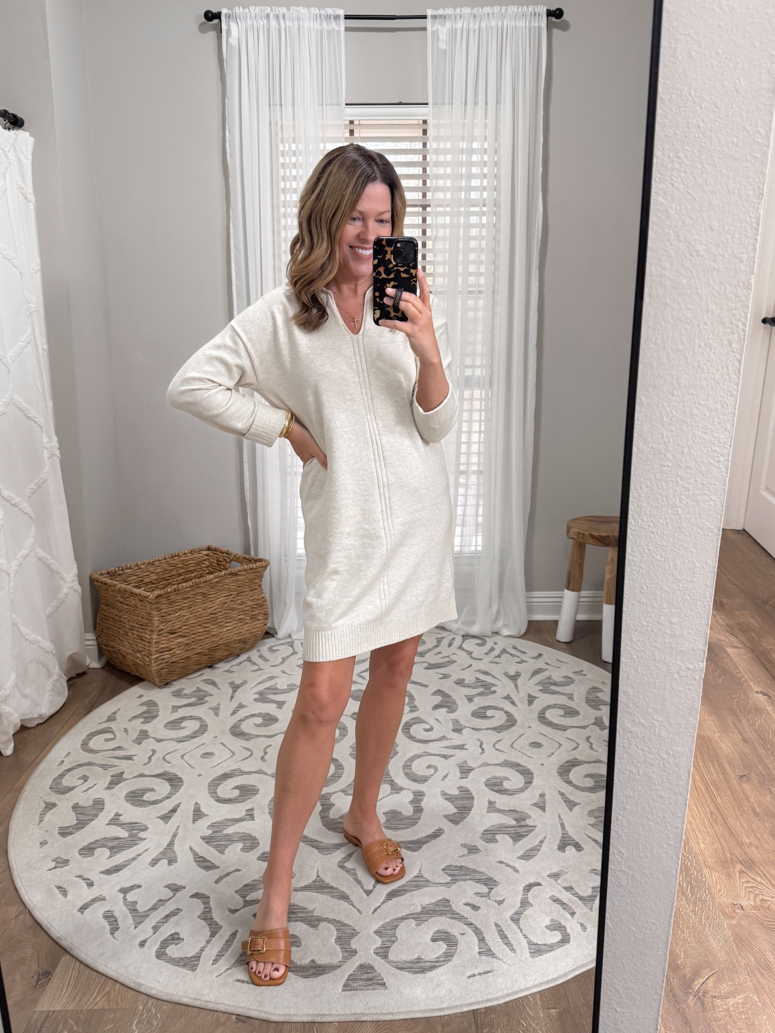 Loft sweater dress on sale! Wearing a medium 

#LTKStyleTip #LTKSaleAlert #LTKFindsUnder50