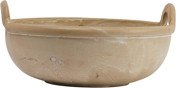 Bloomingville Stoneware Handles, Tan Reactive Glaze Serving Bowl | Amazon (US)