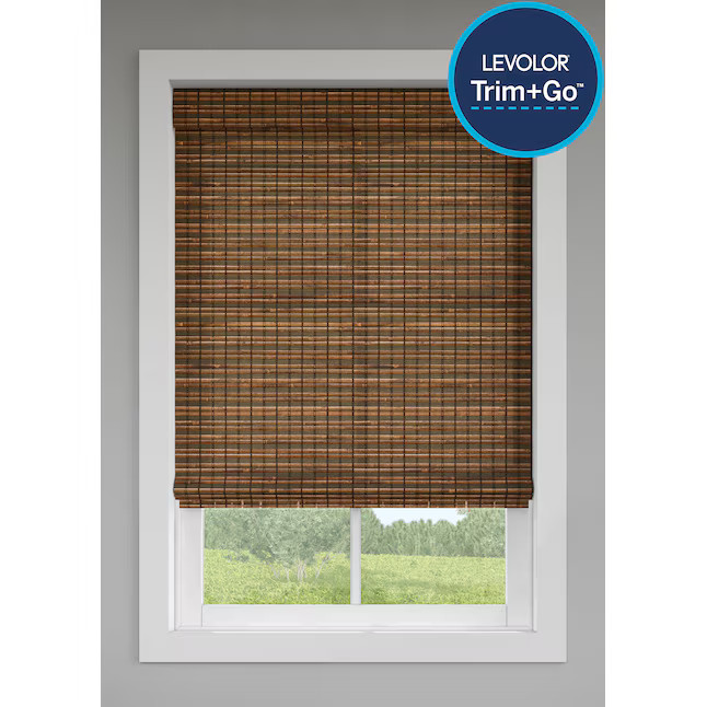 LEVOLOR 36-in x 64-in Cinnamon Light Filtering Cordless Roman Shade | Lowe's